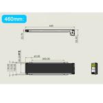 Máquina de Venda Automática com Estrutura de Aço Inoxidável, Mini Correia Transportadora, PU Belt, Carga Lane Channel, Sem Poder, 460mm, 24V