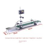 Correia transportadora impermeável automática, controle digital pequeno, produção