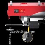 Talha elétrica portátil, guindaste de elevação, cabo, guincho, controle remoto, elevação para oficina industrial