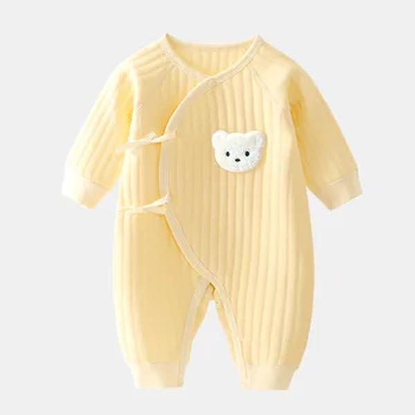 Bodysuit de algodão grosso recém-nascido, roupas Onesie, meninos e meninas, 0-6M, roupas de primavera e outono
