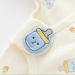 Macacão de algodão casual recém-nascido, macacão bebê menina e menino, roupas infantis, roupas novas para primavera e outono, 0-6m