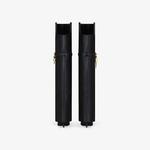 Botas femininas de salto alto de tubarão, moda outono e inverno, nova fivela de cinto de cabeça redonda, botas até o joelho, 44 botas de saia grande