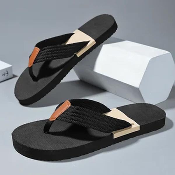 Chinelos de praia antiderrapante respirável masculino, chinelos casuais ao ar livre, slides de verão, estilista