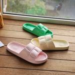 Chinelos de fundo macio para mulheres, chinelos de casal, interior, exterior, sandálias de praia, chinelos antiderrapantes em EVA, quatro estações, verão