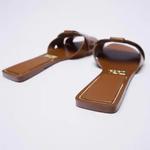 Chinelos planos tecidos para mulheres, sapatos confortáveis, fundo casual, sandálias de verão, novo, 2024