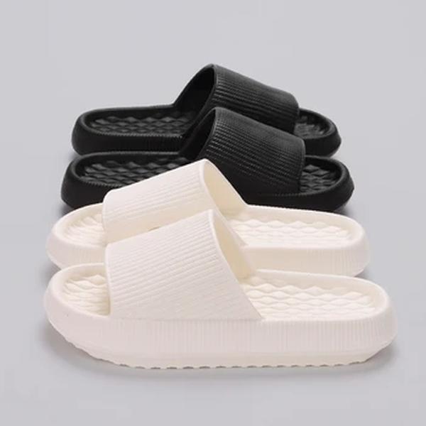 Eva Thick Platform Cloud Slippers para Mulheres, Sola Macia, Slides de Travesseiro, Sandálias de Praia, Antiderrapante, Banheiro, Sapatos de Casa, Verão, 2022
