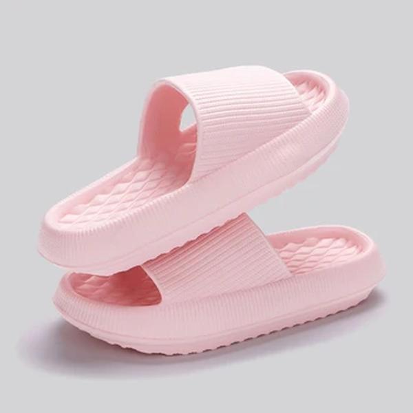 Eva Thick Platform Cloud Slippers para Mulheres, Sola Macia, Slides de Travesseiro, Sandálias de Praia, Antiderrapante, Banheiro, Sapatos de Casa, Verão, 2022