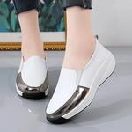 Nova moda feminina chunky tênis deslizamento em mocassins mãe sapatos de caminhada ao ar livre sapatos casuais tamanho 35-40 sapatos de plataforma