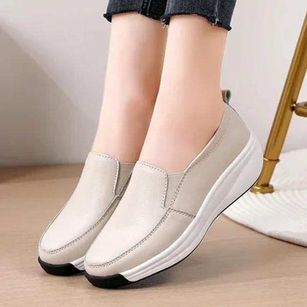 Nova moda feminina chunky tênis deslizamento em mocassins mãe sapatos de caminhada ao ar livre sapatos casuais tamanho 35-40 sapatos de plataforma