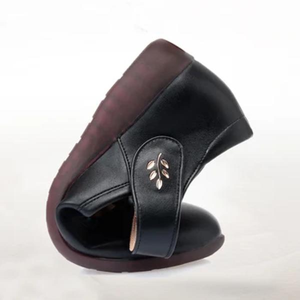 Flats rimocy-fundo macio para mulheres, sapatos casuais, couro PU confortável, boca rasa, alça de tornozelo preta, mãe, novo, 2024