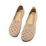Tênis de tecido de malha respirável para mulheres, sapatos leves casuais, conforto, renda, mocassins de lazer, conforto, verão