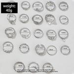 Conjunto de Anéis Geométricos para Mulheres, Cor Prata, Olho, Cruz, Sol, Lua, Folha, Charme, Anel de Dedo Feminino, Boho Party Jewelry