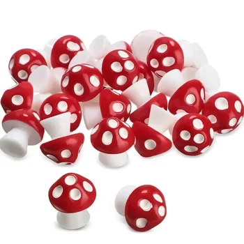 Minúsculo Figurinhas De Cogumelo De Resina, Mini Cogumelos Gnome Miniatura para Micro Paisagem, DIY Jardim De Fadas, Decoração De Artesanato De Casa, 50 Pcs, 100 Pcs