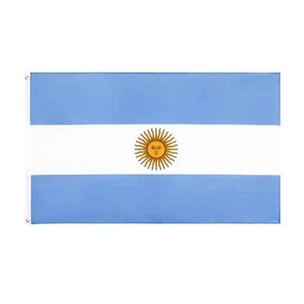 Bandeira Arg Ar Argentina para Decoração, 90x150cm