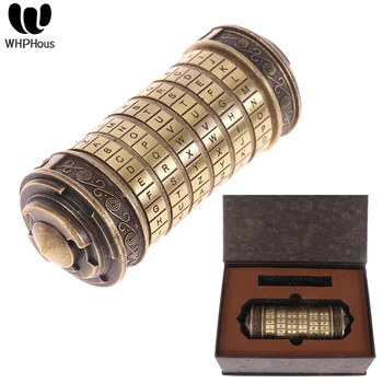 Leonardo Da Vinci Code Metal Toys, Cryptex Locks for Wedding Gifts, Valentine's Day Gifts