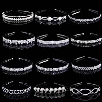 AINAMEISI Nupcial Acessórios Para O Cabelo, Exquisite Senior Crown, Festa de Aniversário das Crianças Jóias, Exquisite Cabelo Bandas