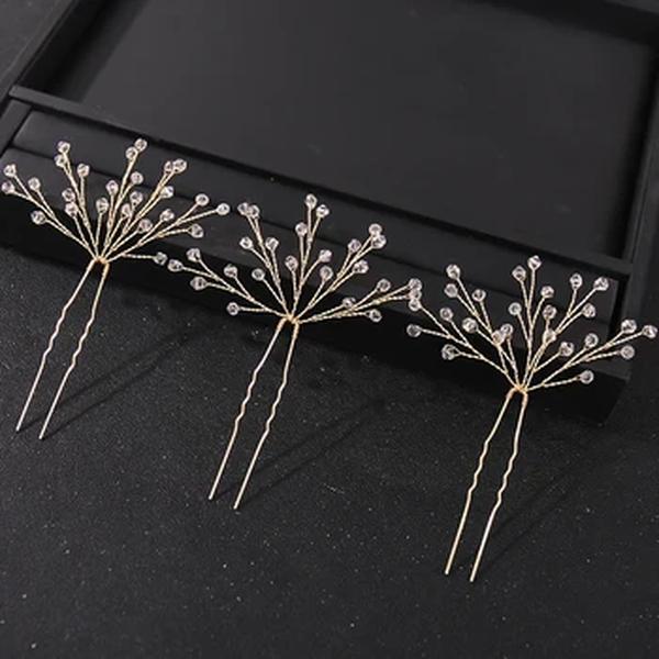 Crystal Pearl Rhinestone Hairpins para As Mulheres, Moda Vara Clipe De Cabelo, Acessórios De Cabelo De Noiva, Festa De Casamento Jóias, Clipes De Cabelo