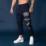 Calça de moletom longa masculina esportiva, calças de treinamento fitness, Europa e Estados Unidos, nova, outono, 2023