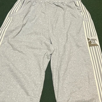 Calças retas com estampa larga para homens e mulheres, roupas largas de cintura alta, retrô e simples, moda hip-hop casual e nova, Y2K