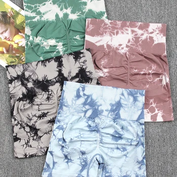 CHRLEISURE-Shorts Push Up sem costura de cintura alta para mulheres, estiramento Activewear, calças curtas sexy ao ar livre, fitness Activewear, corrida