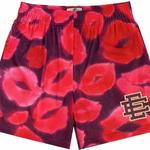 EE-Calça Média Masculina Estampada em Malha, Calção Casual Americana de Basquete, Quarto Preto, Roupa Exterior, Verão, Nova