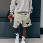 Calções de basquetebol masculino e feminino, Loose Cargo Short, High Street, Desporto, Ginásio, Casual, Quarter Calça, 1977