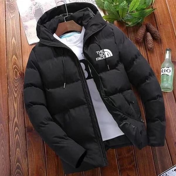 Jaqueta quente de colarinho em pé masculina, parka exterior casual, casaco de rua, novo, inverno, 2022