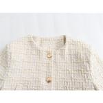 Jaqueta chique para jovens feminina, casaco curto, quente, moda de rua, novo, primavera, 2022