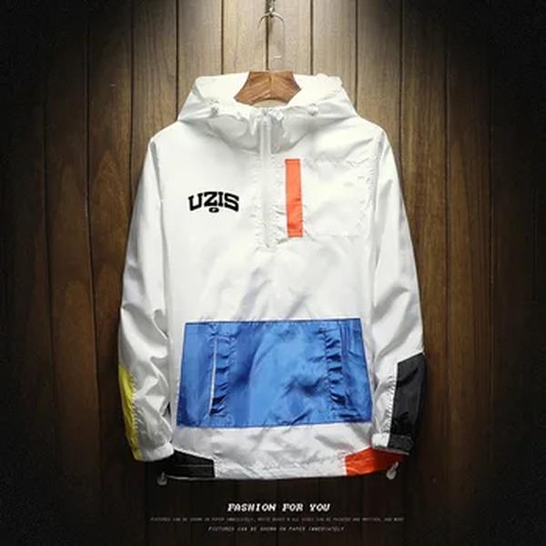 Jaquetas esportivas masculinas com capuz UZIS, casacos elegantes de última qualidade, estilo casual, novidade para primavera e outono