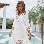 CROCHET BIKINI Vestido de praia feminino, Fato de banho, Fato de banho, Capa de banho para mulher, Túnica, Verão, 2022
