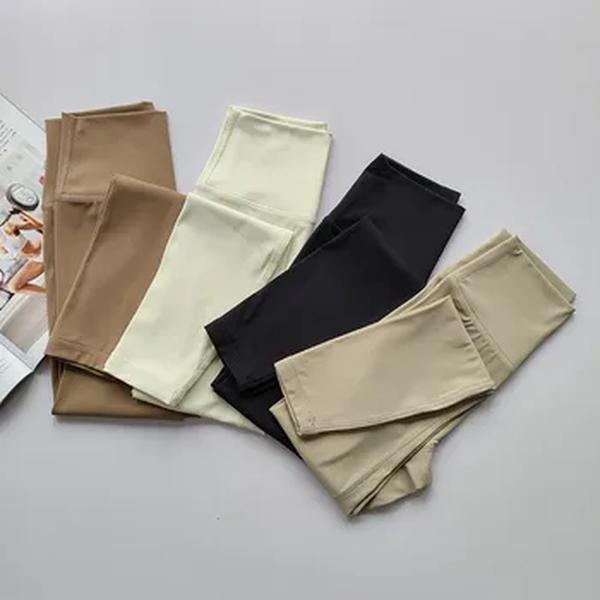 Leggings esportivos de cintura alta para mulheres, calças elásticas, macias e respiráveis, calças justas de ioga, fitness e ginásio, alta qualidade