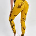 Calças de Yoga Push Up sem costura para mulheres, Tie Dye, Leggings esportivos, calças justas de fitness, leggings de treino, roupas de ginástica, 2023