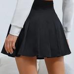 Cintura alta sólido plissado mini saia para as mulheres verão primavera coreano estilo preppy moda bonito a-line saias y2k skort roupas