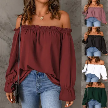 Camisa de nó de arco de um ombro feminino, tops femininos, camiseta sexy do clube, pulôver Y2K, blusa coreana, roupa de verão, sexy, 2024