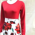 Vestidos combinando cor de flor, Vestidos longos, Roupas femininas, Europeu e Americano, Venda quente, Outono