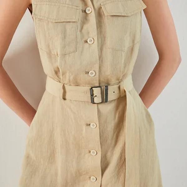 Vestido Longo De Luxo Para Mulheres, Roupas Femininas, Roupas Boutique, Premium 100% Ramie, Fornecedor