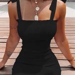 Trendy Solid Strap Curto Vestidos Brancos Fora Do Ombro Sexy Saia Pullover Bainha Mini Summer Beach Female Vest Dress