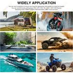 GRANDnavi-Waterproof Bluetooth Marine Stereo, Leitor de rádio para barco MP5, IPX5 AUX, FM, AM, RDS Audio para bitola de iate, ATV, UTV, SUV, Carrinho, SPA