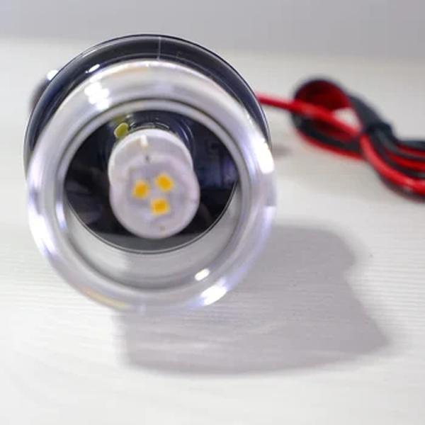 Impermeável LED Barco Luz de Navegação, Luz de Âncora Marinha, Luz de Sinal de Vela, Branco Puro, 12-24V, Dobre, Iate