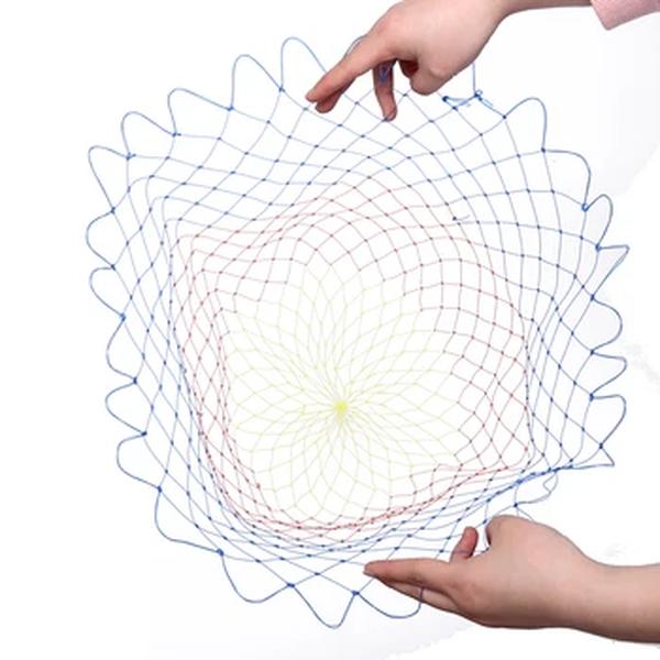 Rede de pesca de nylon de 5 tamanhos, ferramentas de pesca dobráveis, rede dobrável de profundidade de buraco de malha