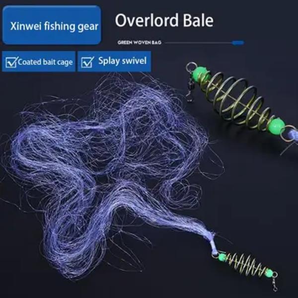 Rede De Pesca Armadilha Malha Luminosa Bead Netting Sea Fish Net Tackle Design Copper Shoal Cast Gill Alimentador Para Pesca Armadilha Pesca
