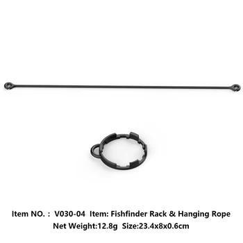 Flytec-Original V030-04 Fishfinder Rack e Pendurado Corda Peças De Reposição para Sem Fio Fish Finder, Sonar Suporte De Transporte