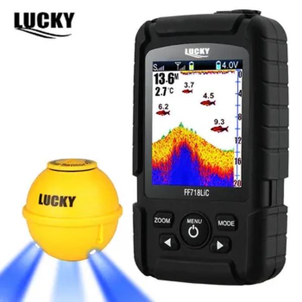 Sorte FF718LIC-WLA inventor de peixes sem fio fishfinder pesca sonar 45m/147 pés profundidade sonoro echoonda echolot eco sondeur mais profundo