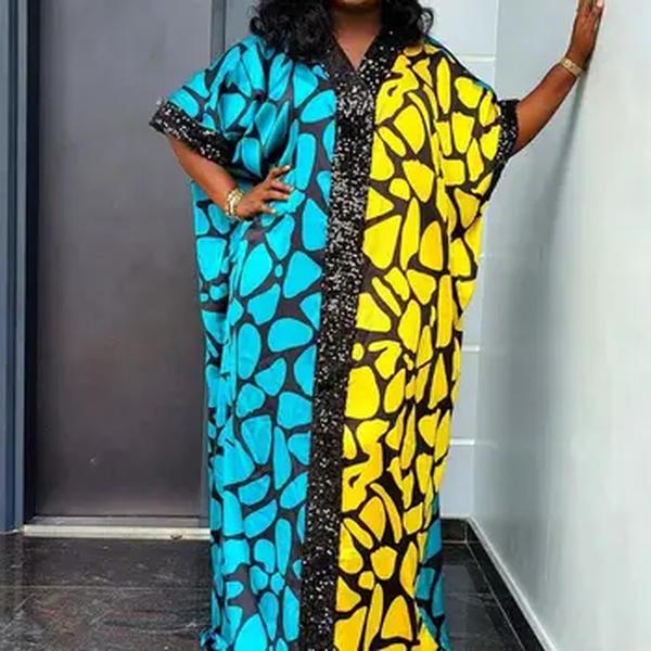 Vestidos africanos para mulheres, vestido de noite, Kaftan, Abayas Robe, roupas tradicionais africanas, vestido de noite, lantejoulas, Dashiki, moda muçulmana