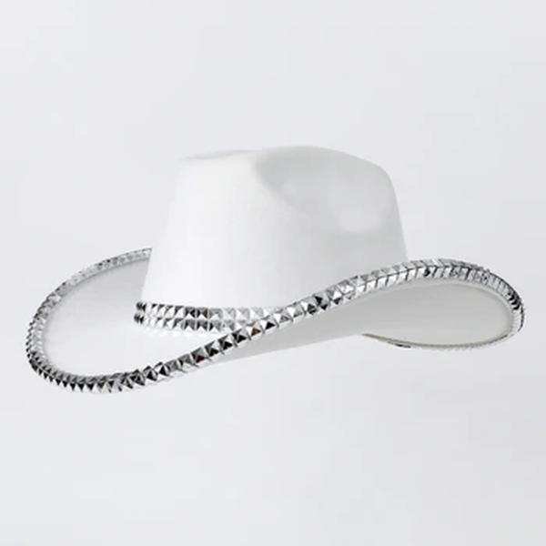 Chapéu alto jazz de lã masculino e feminino, espetáculo de palco, festa, chapéu de palha de cowboy ocidental, estilo britânico, 4 estações, 1pc