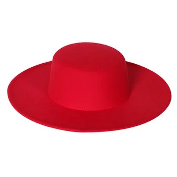 Chapéu Panamá Top Flat Aba Larga, Chapéu Panamá Fedoras para Homens e Mulheres, Jazz Masculino para Igreja, Britânico e Britânico