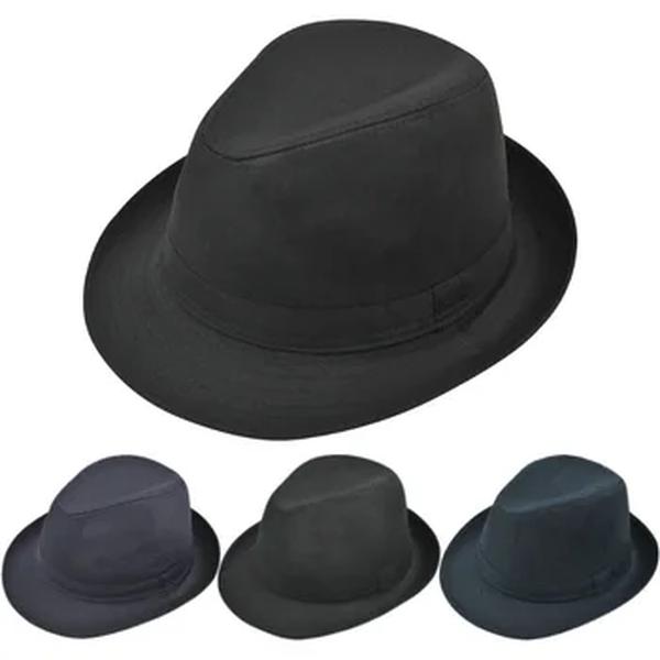 Chapéu xadrez masculino Fedoras Top Jazz, chapéu-coco adulto, outono e inverno