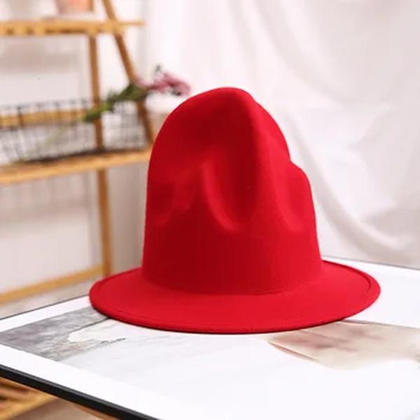 Chapéu de feltro fedora chapéu de feltro para mulher chapéus de homem preto boné de lã masculino 100% austrália