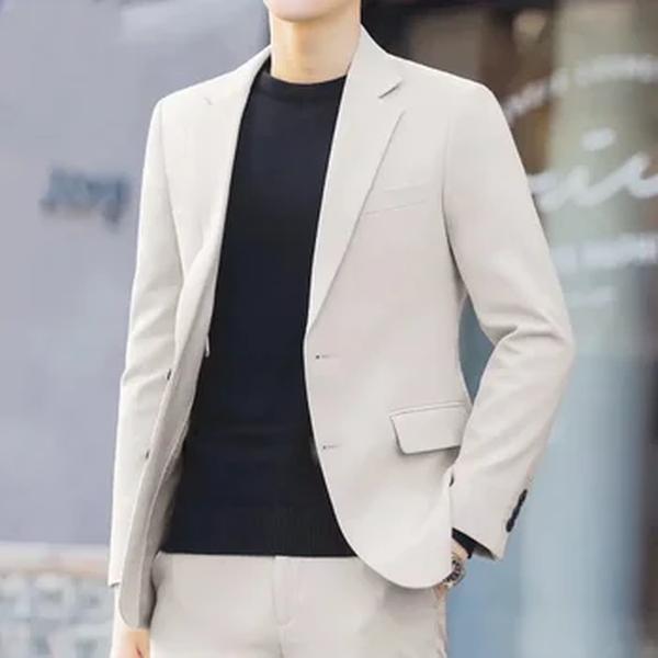 Jaqueta casual com renda leve para homens, roupas estilo ocidental folgadas na moda, blazer de trabalho, moda verão 2022