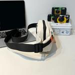 Bolsa de peito versátil estilo japonês para homens e mulheres, bolsa de tiracolo esportiva casual de grande capacidade, bolsa de ombro de estudante na moda